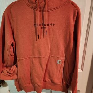Carhartt Women's 8/10 Medium Orange Hoodie Sweater